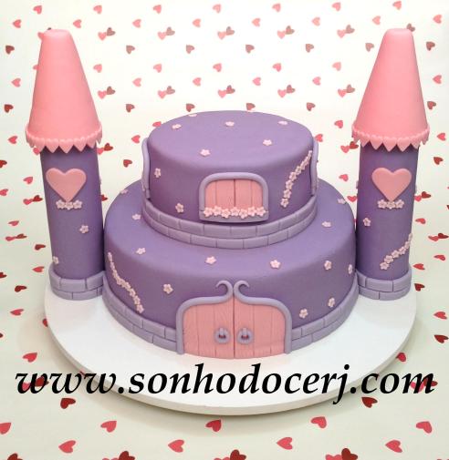 Bolo Princesas - Castelo! (Cód: B194)