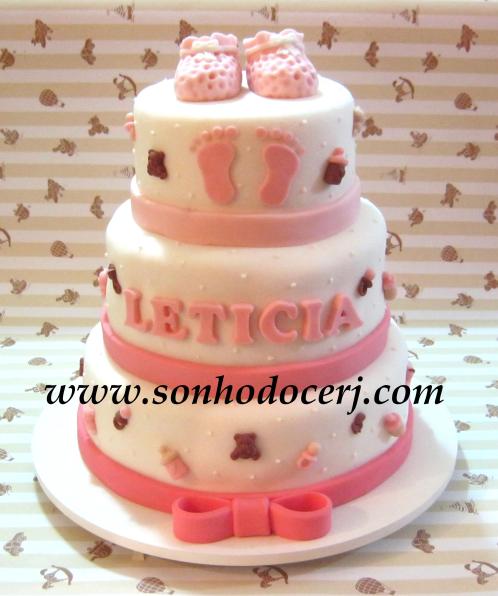 Bolo Chá de bebê – Pezinhos! (Cód: B201) 