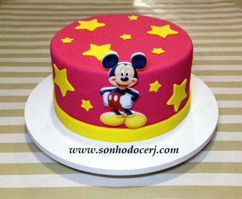 Bolo Mickey (estrelihas)! (Cód.: B308)