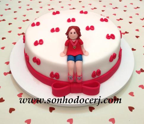 Bolo Laço e Números! (Cód.: B227)